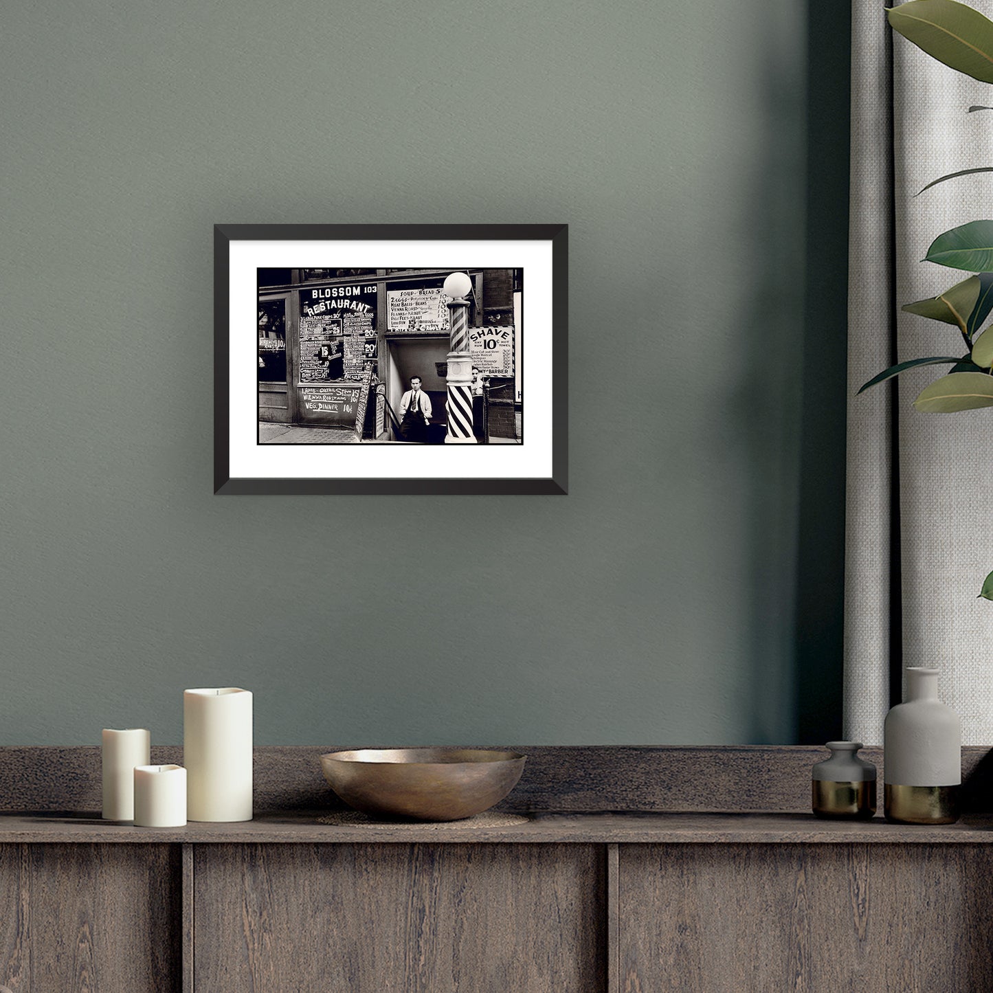 BLOSSOM RESTAURANT, 103 BOWERY | Framed | Berenice Abbott