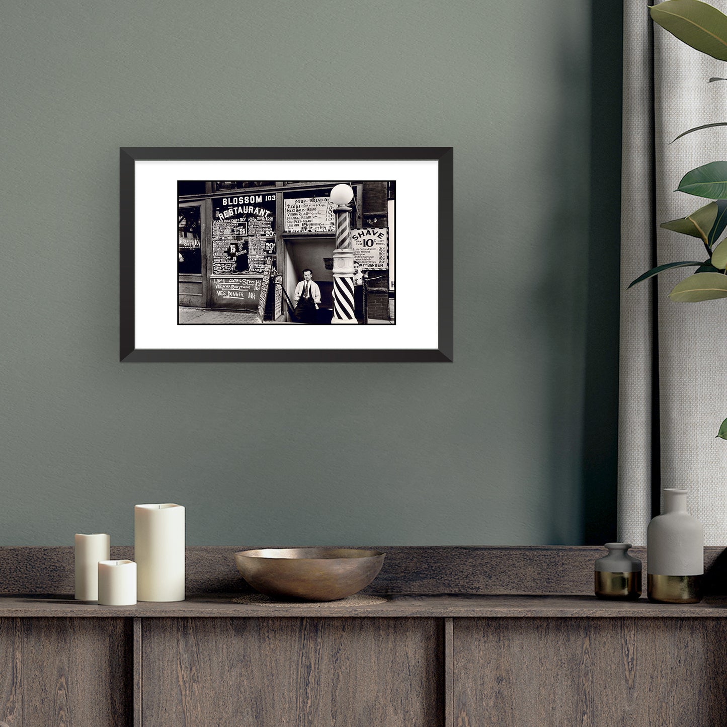 BLOSSOM RESTAURANT, 103 BOWERY | Framed | Berenice Abbott