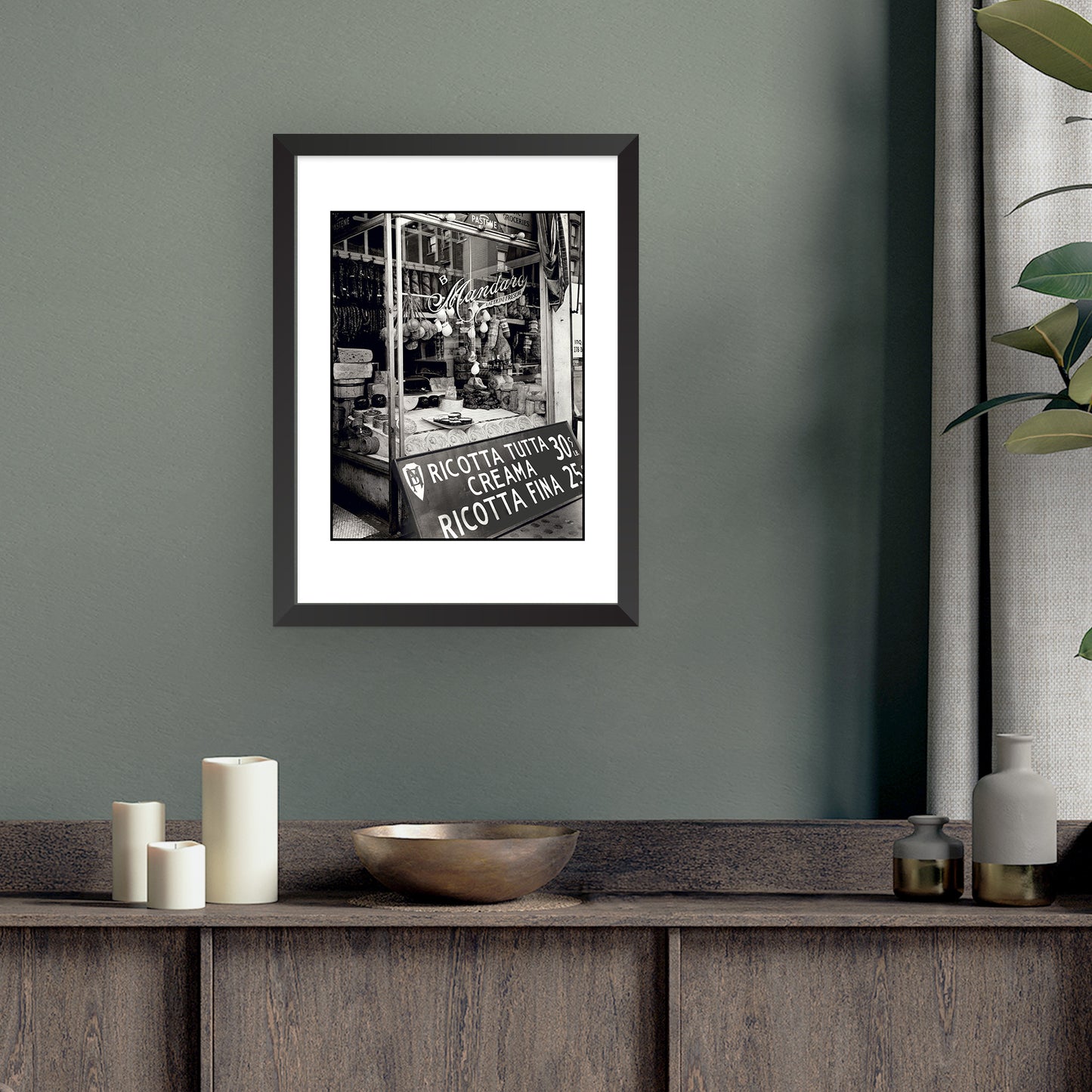 CHEESE STORE, 276 BLEEKER STREET | Framed | Berenice Abbott