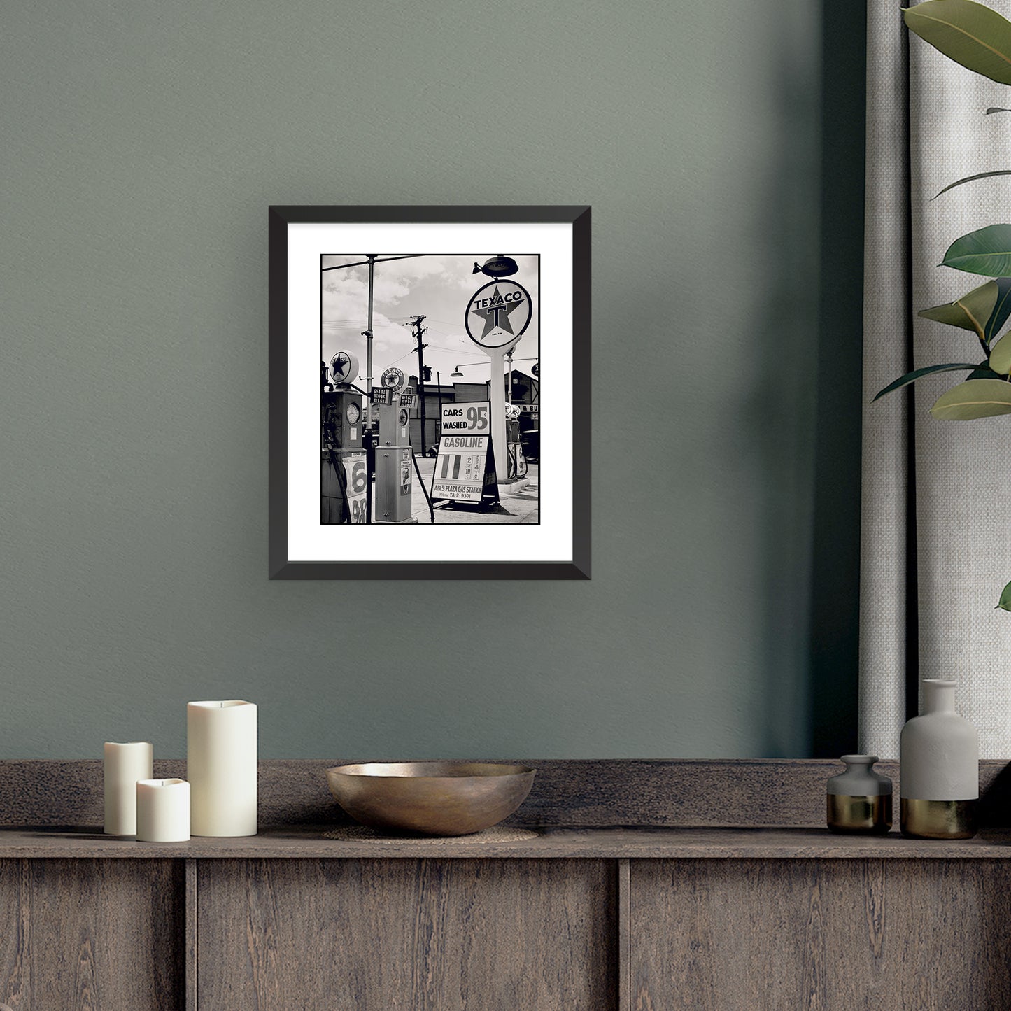 GAS STATION, TREMONT STREET, THE BRONX | Framed | Berenice Abbott