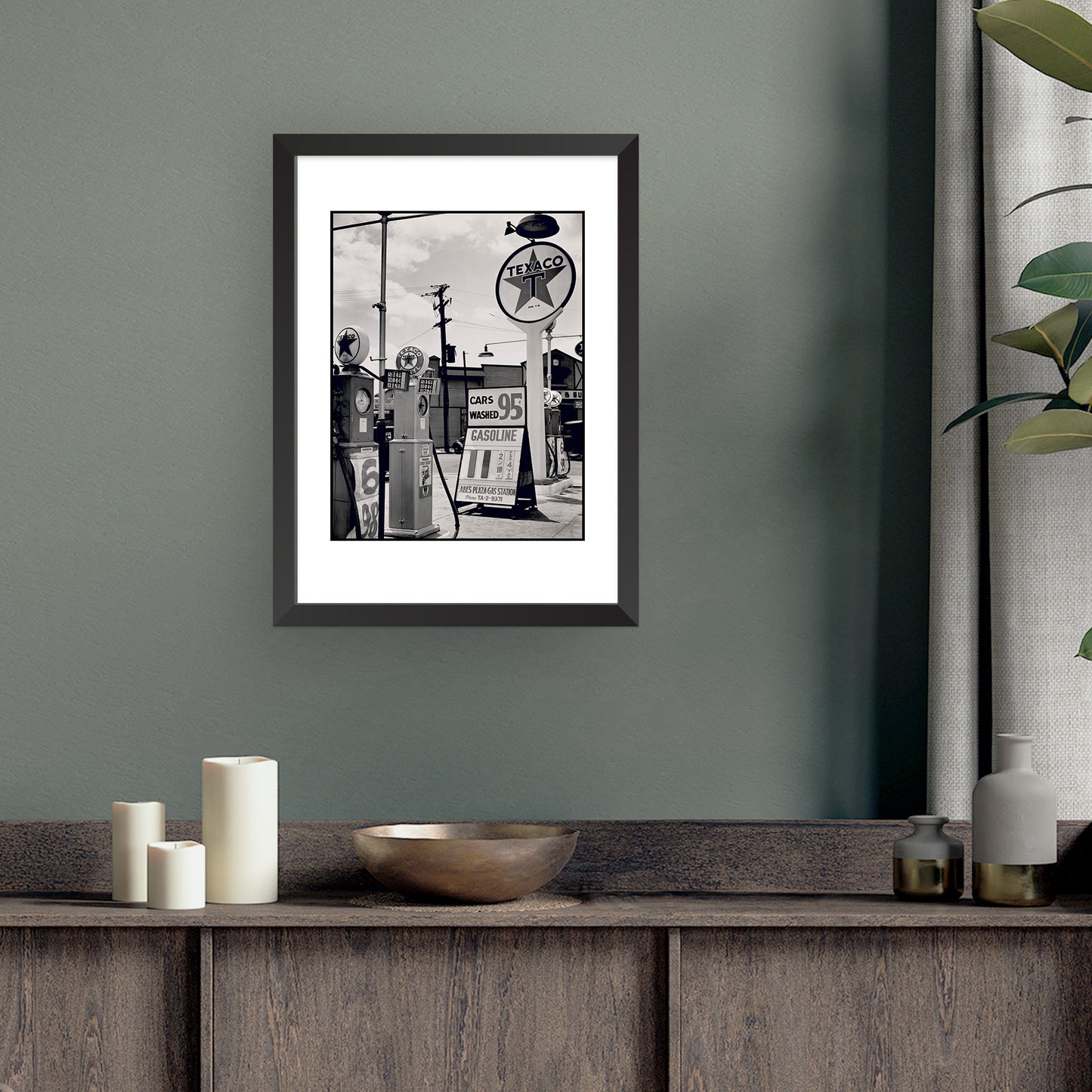 GAS STATION, TREMONT STREET, THE BRONX | Framed | Berenice Abbott