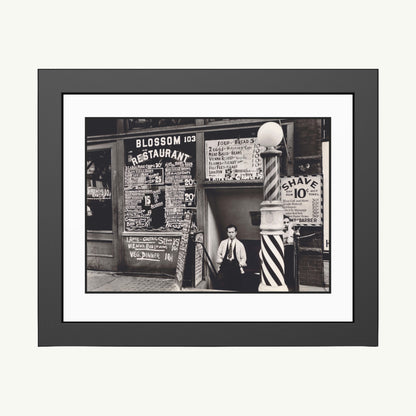 BLOSSOM RESTAURANT, 103 BOWERY | Framed | Berenice Abbott