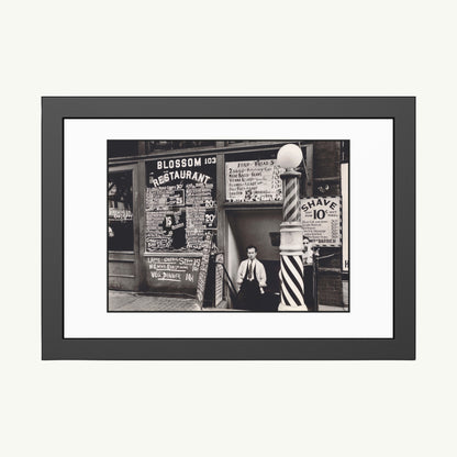 BLOSSOM RESTAURANT, 103 BOWERY | Framed | Berenice Abbott