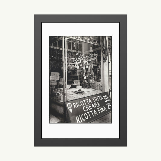 CHEESE STORE, 276 BLEEKER STREET | Framed | Berenice Abbott
