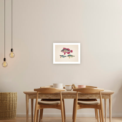 ONE PINK FISH, TWO GREEN FISH | Artist Unknown