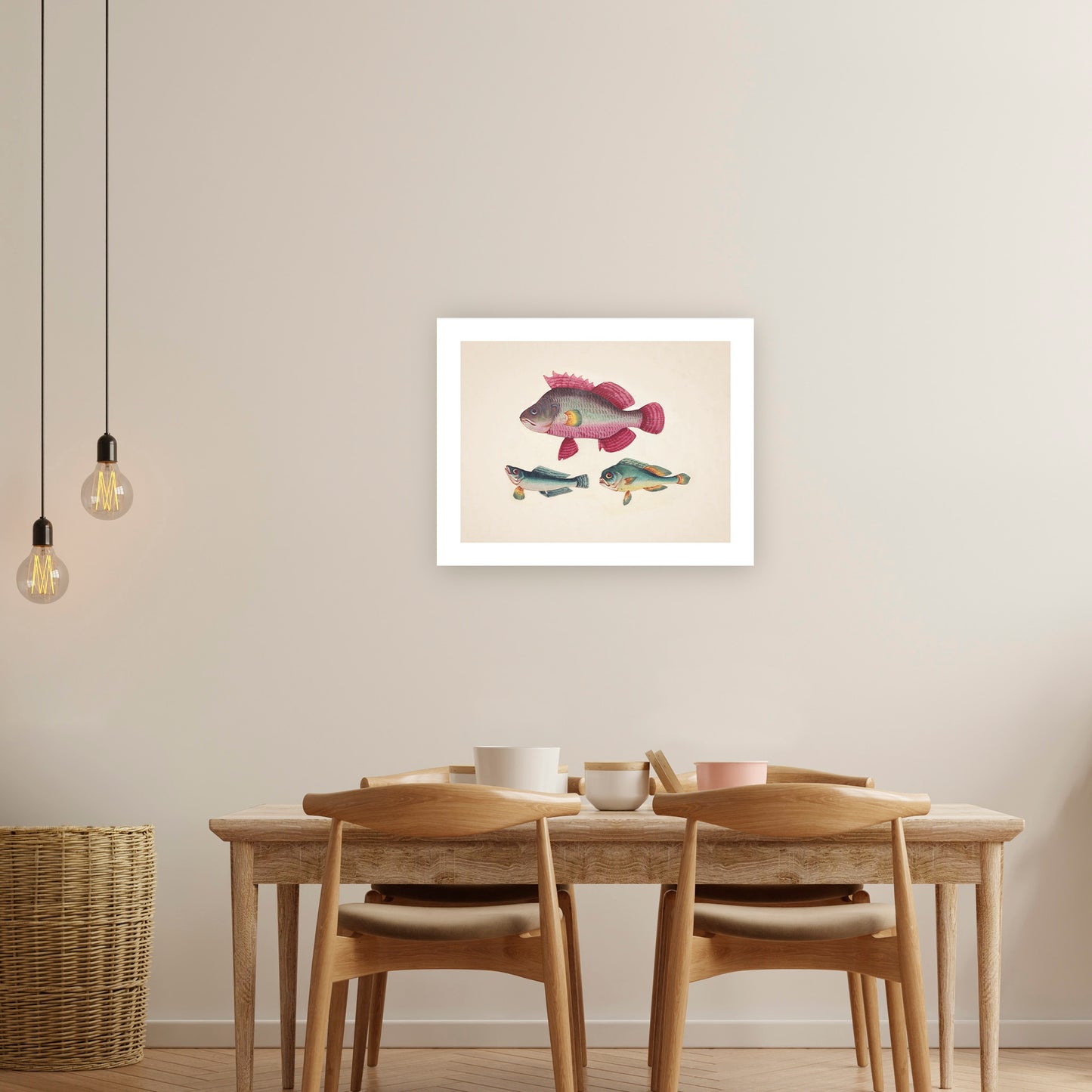 ONE PINK FISH, TWO GREEN FISH | Artist Unknown