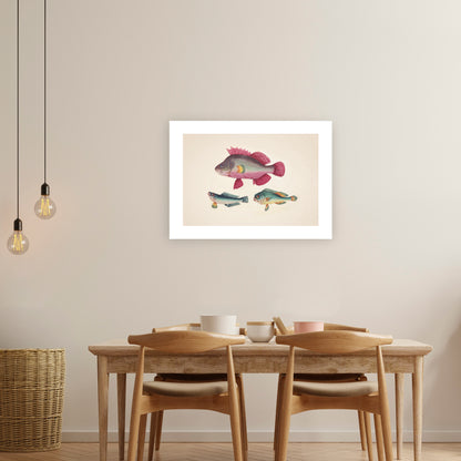 ONE PINK FISH, TWO GREEN FISH | Artist Unknown