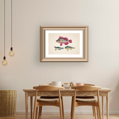 ONE PINK FISH, TWO GREEN FISH | Artist Unknown