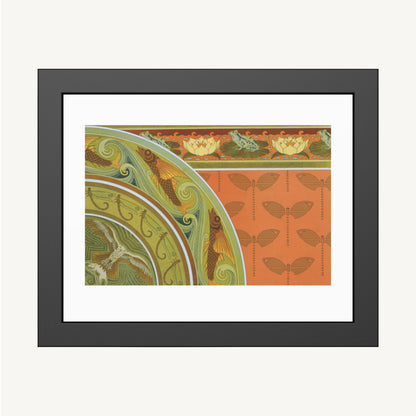 FROGS, DRAGONFLIES, AND FLYING FISH | Framed | Maurice Pillard Verneuil