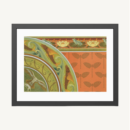 FROGS, DRAGONFLIES, AND FLYING FISH | Framed | Maurice Pillard Verneuil
