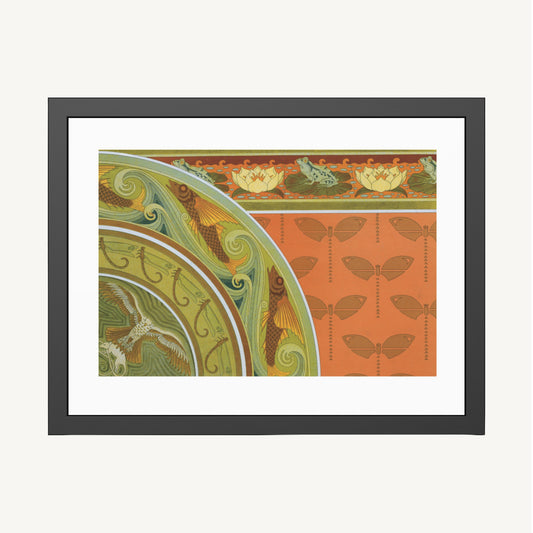 FROGS, DRAGONFLIES, AND FLYING FISH | Framed | Maurice Pillard Verneuil
