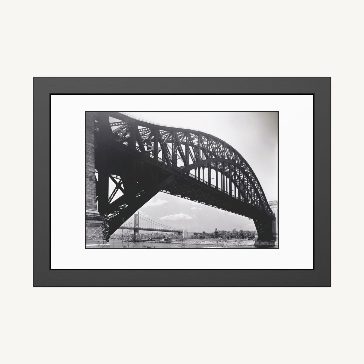 HELL GATE BRIDGE, FROM ASTORIA | Framed | Berenice Abbott