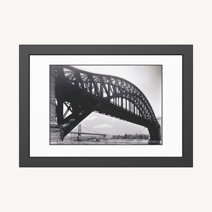 HELL GATE BRIDGE, FROM ASTORIA | Framed | Berenice Abbott