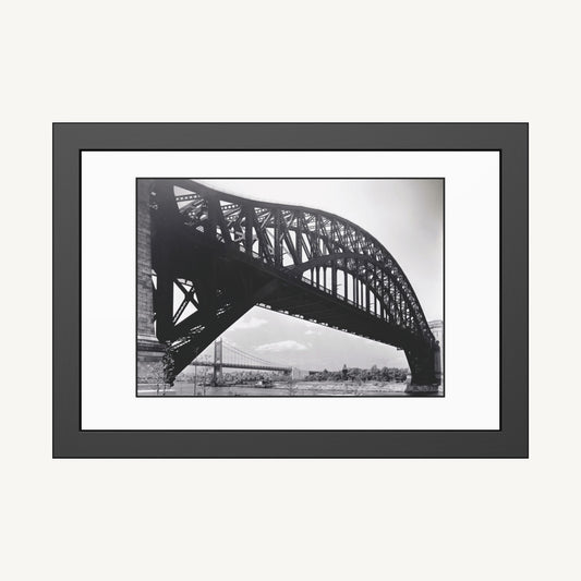 HELL GATE BRIDGE, FROM ASTORIA | Framed | Berenice Abbott