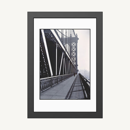 MANHATTAN BRIDGE, WALKWAY | Framed | Berenice Abbott