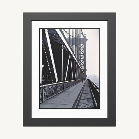 MANHATTAN BRIDGE, WALKWAY | Framed | Berenice Abbott