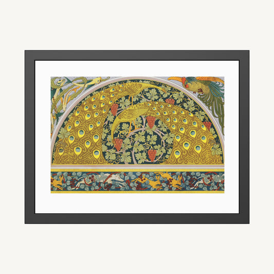 PEACOCKS, FISH, AND HARES | Framed | Maurice Pillard Verneuil