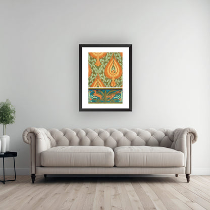 EAGLES, ANTELOPES, AND PALM BORDER | Framed | Maurice Pillard Verneuil