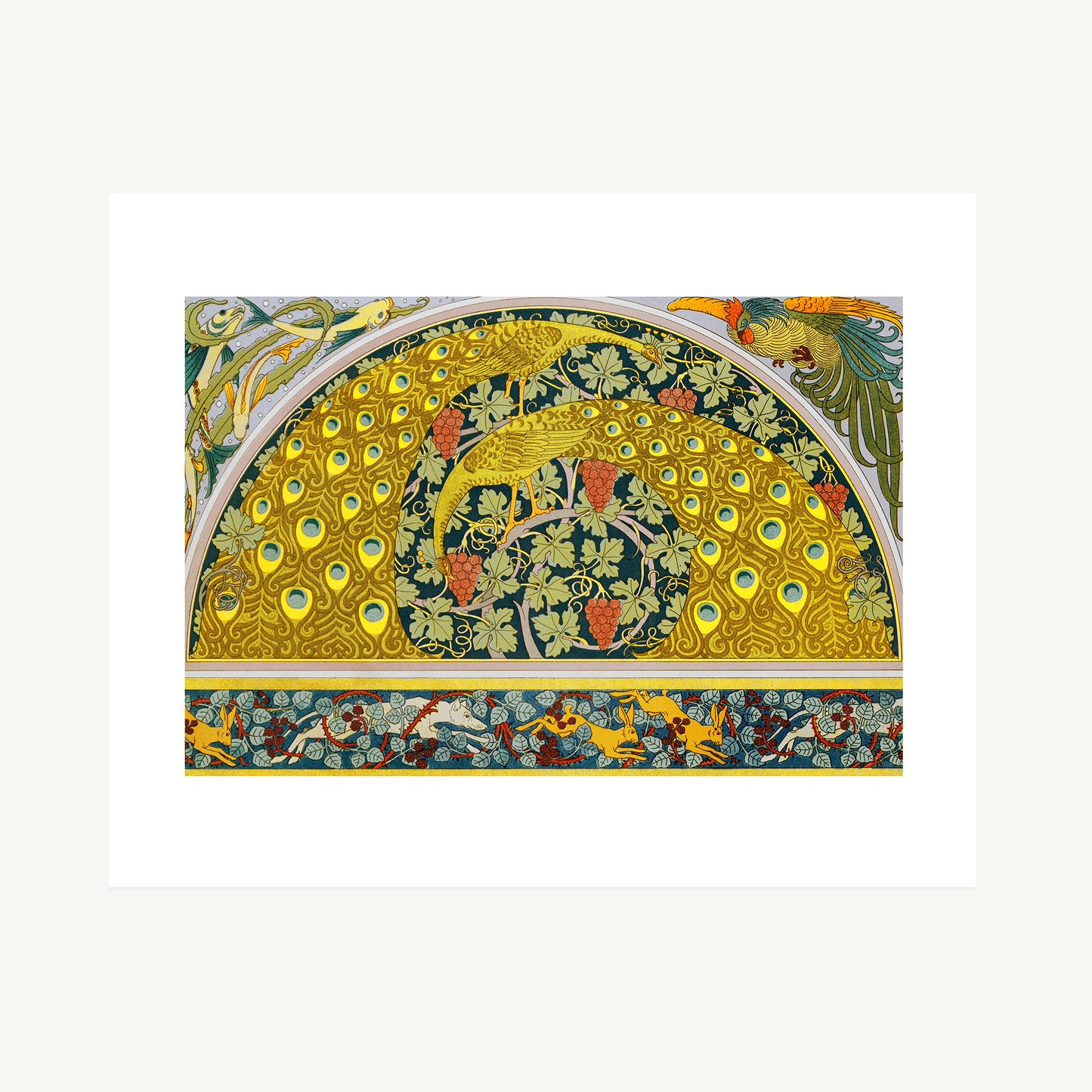 PEACOCKS, FISH, AND HARES | Maurice Pillard Verneuil