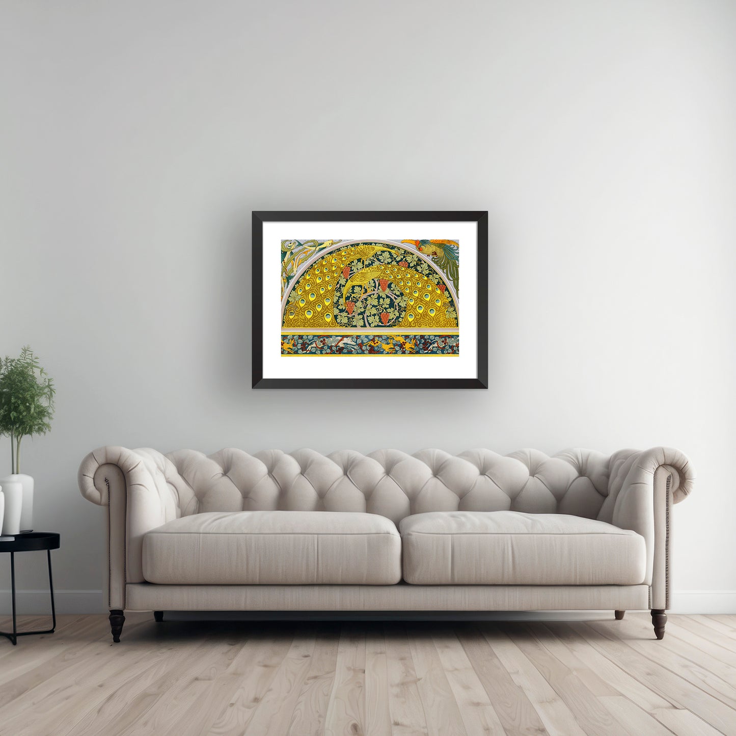 PEACOCKS, FISH, AND HARES | Framed | Maurice Pillard Verneuil